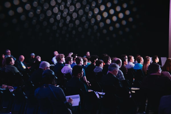 Expo conference crowd